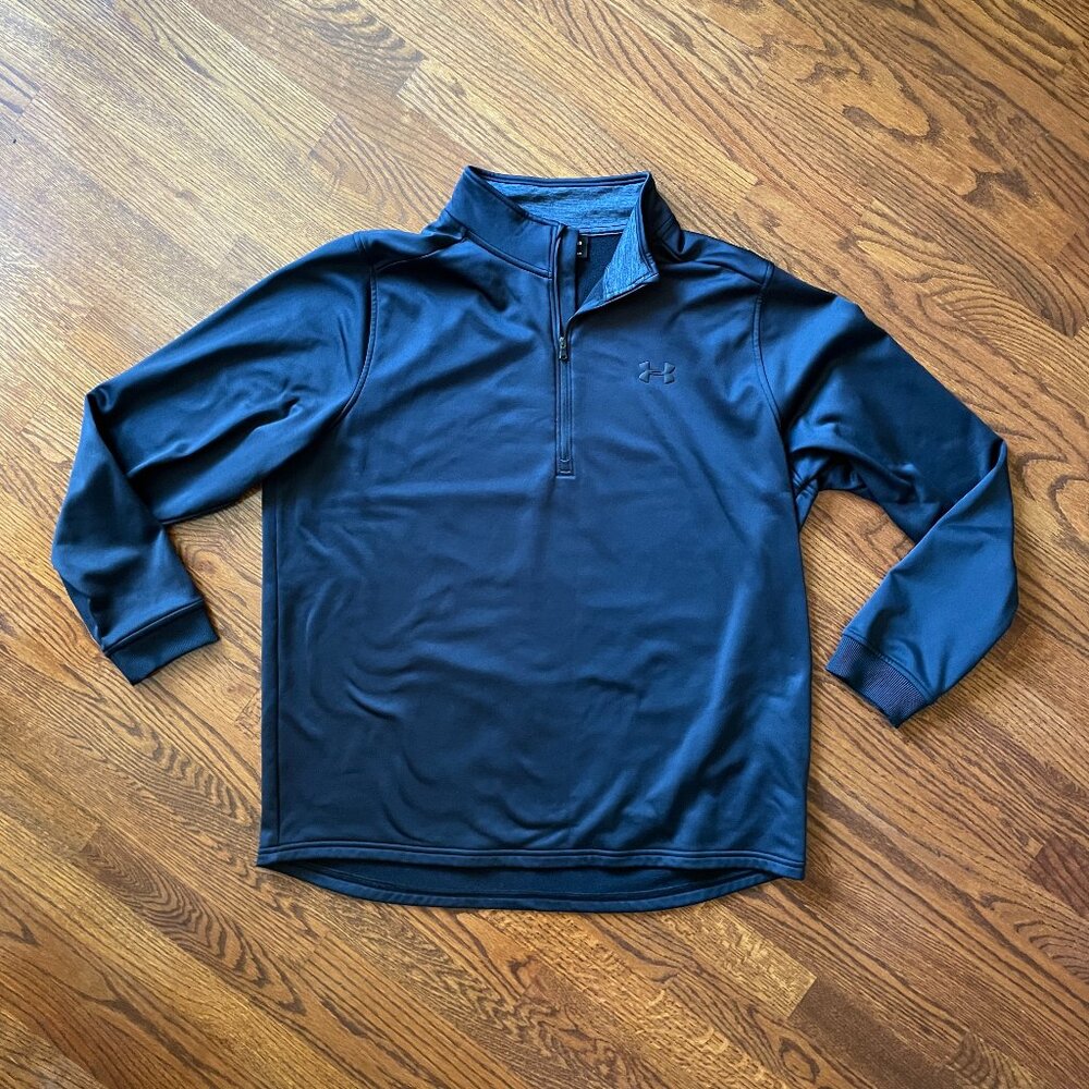 Under Armour ColdGear Black Quarter-Zip Shirt - Size XXL